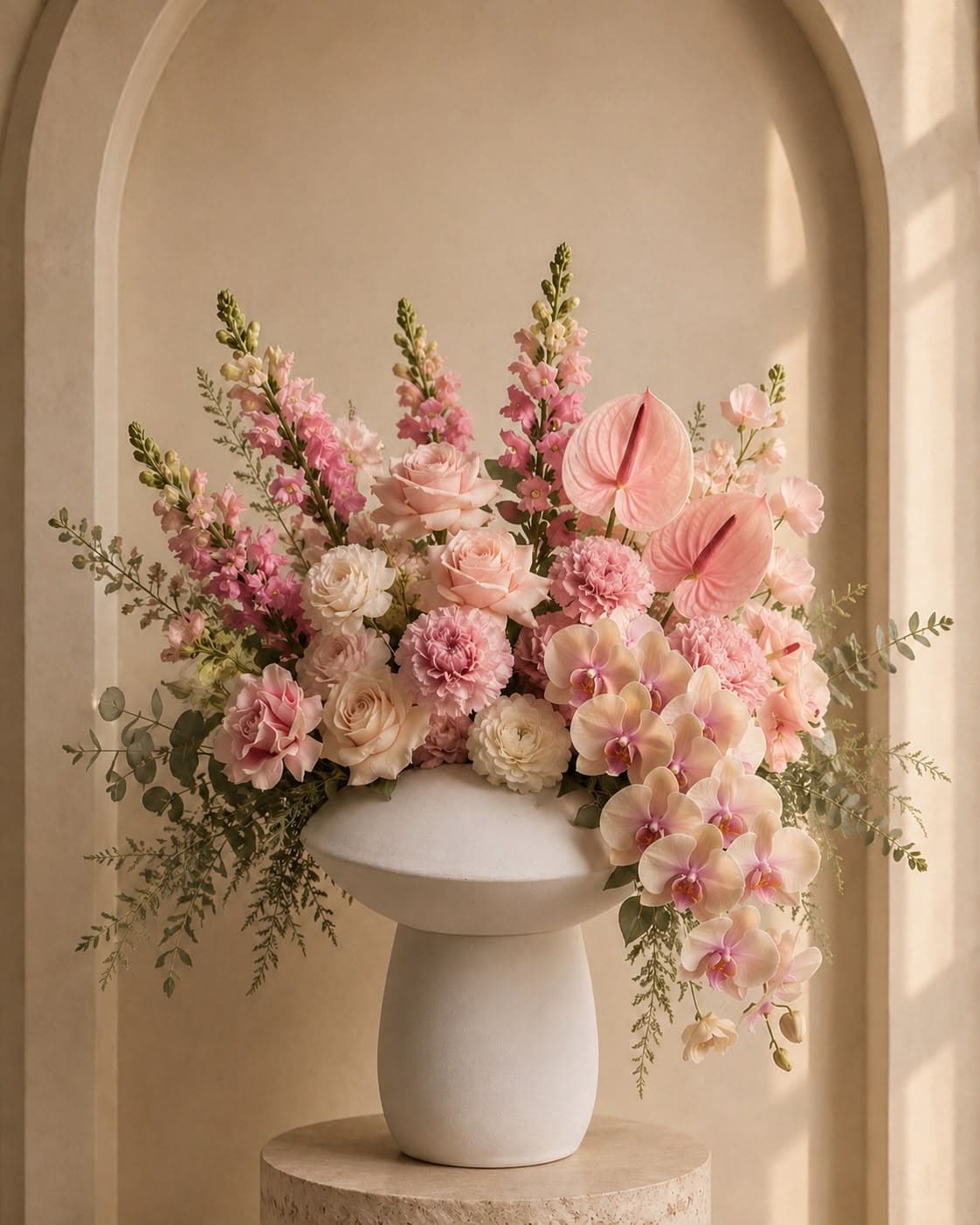 Soft pink arrangement